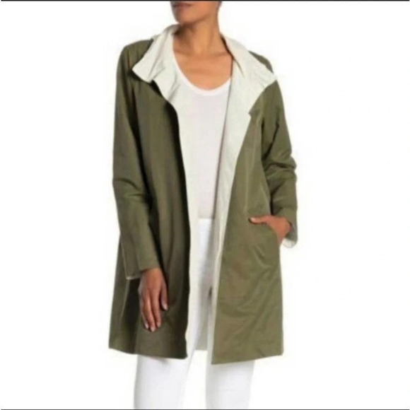 Eileen fisher reversible stand collar jacket sz s - Picture 1 of 16